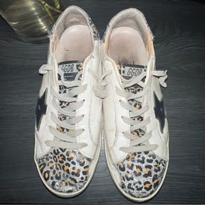 Golden Goose Leopard Sneakers